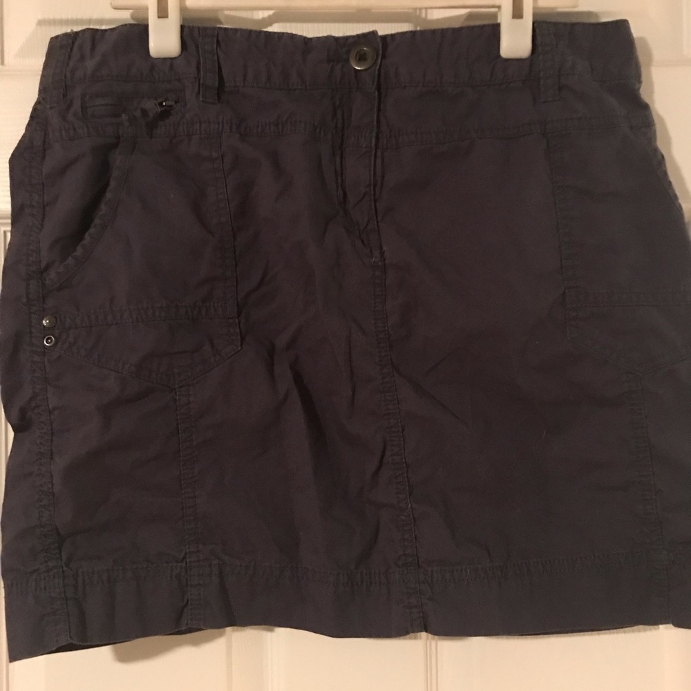 Navy Cargo Skirt
